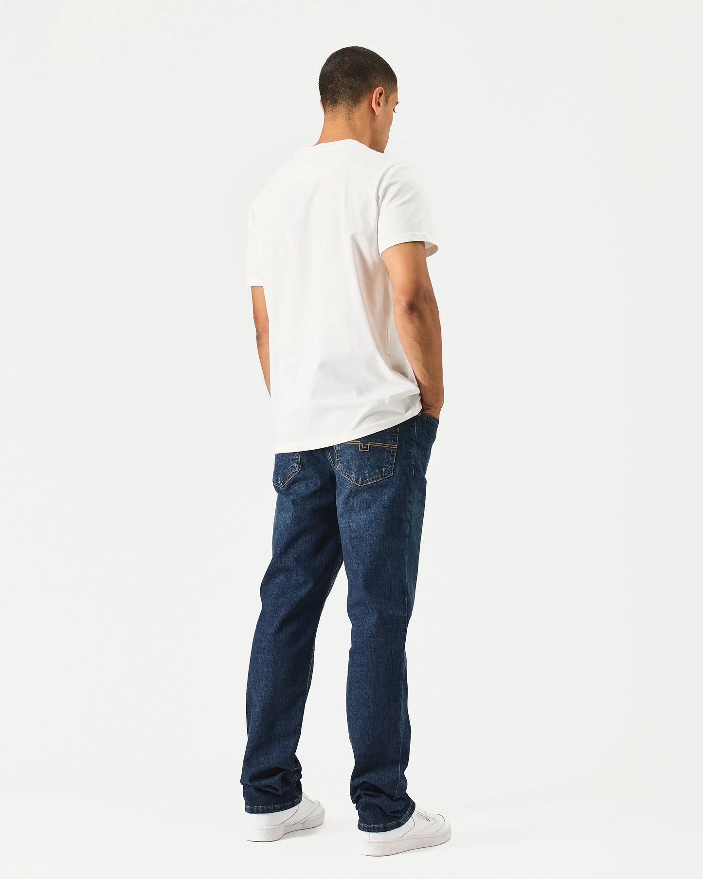Weekend Offender Straight Fit Denim Jeans // DARK VINTAGE