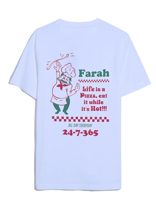 Farah Powis Graphic T-Shirt // WHITE