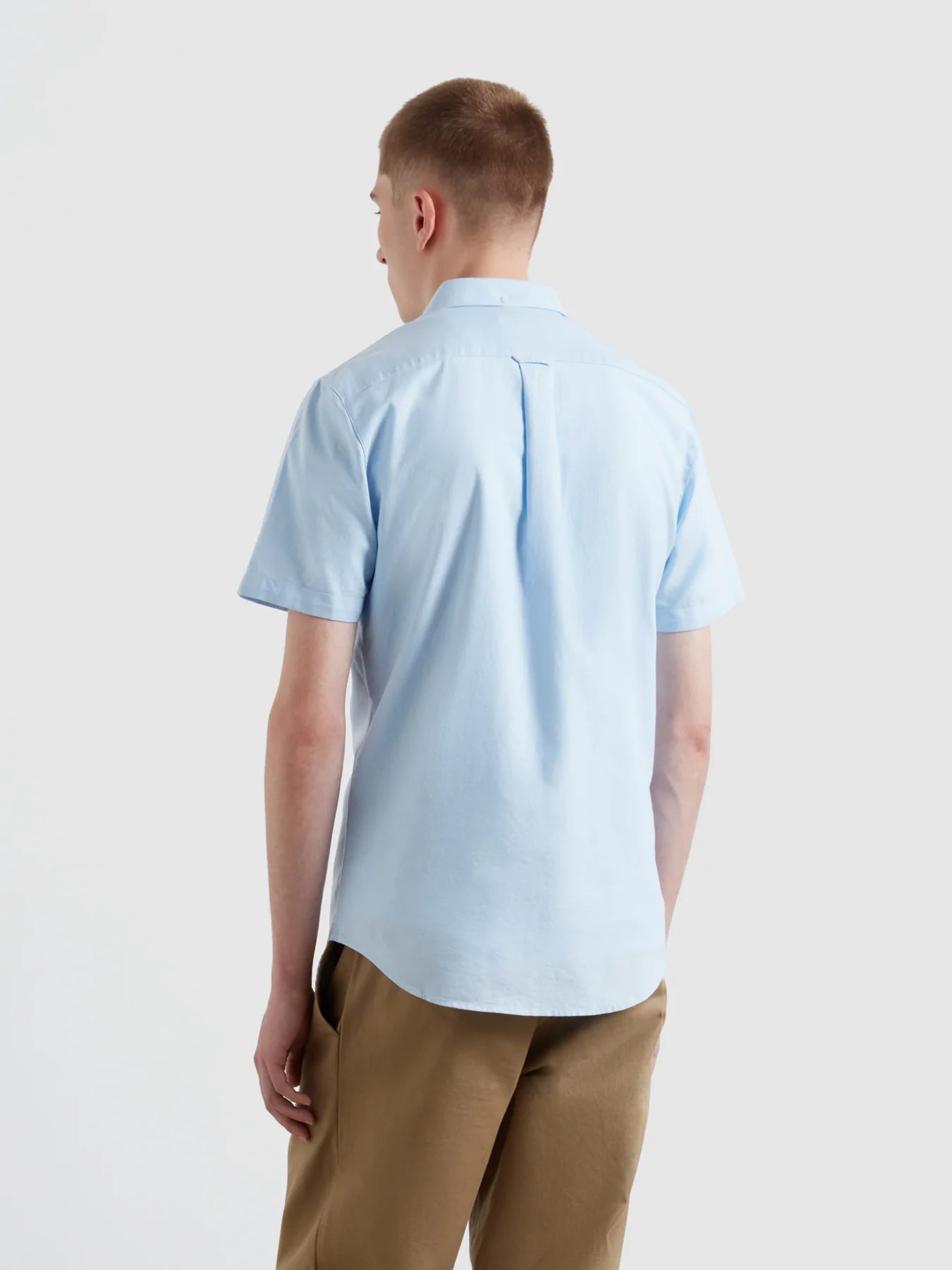 Farah Brewer Short Sleeve Shirt // SKY BLUE