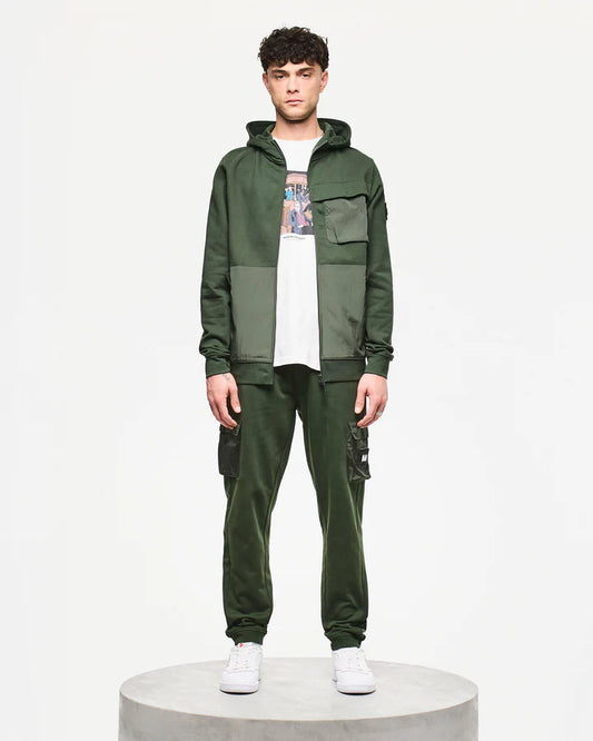 Weekend Offender Daponte Hoodie Black // GREEN