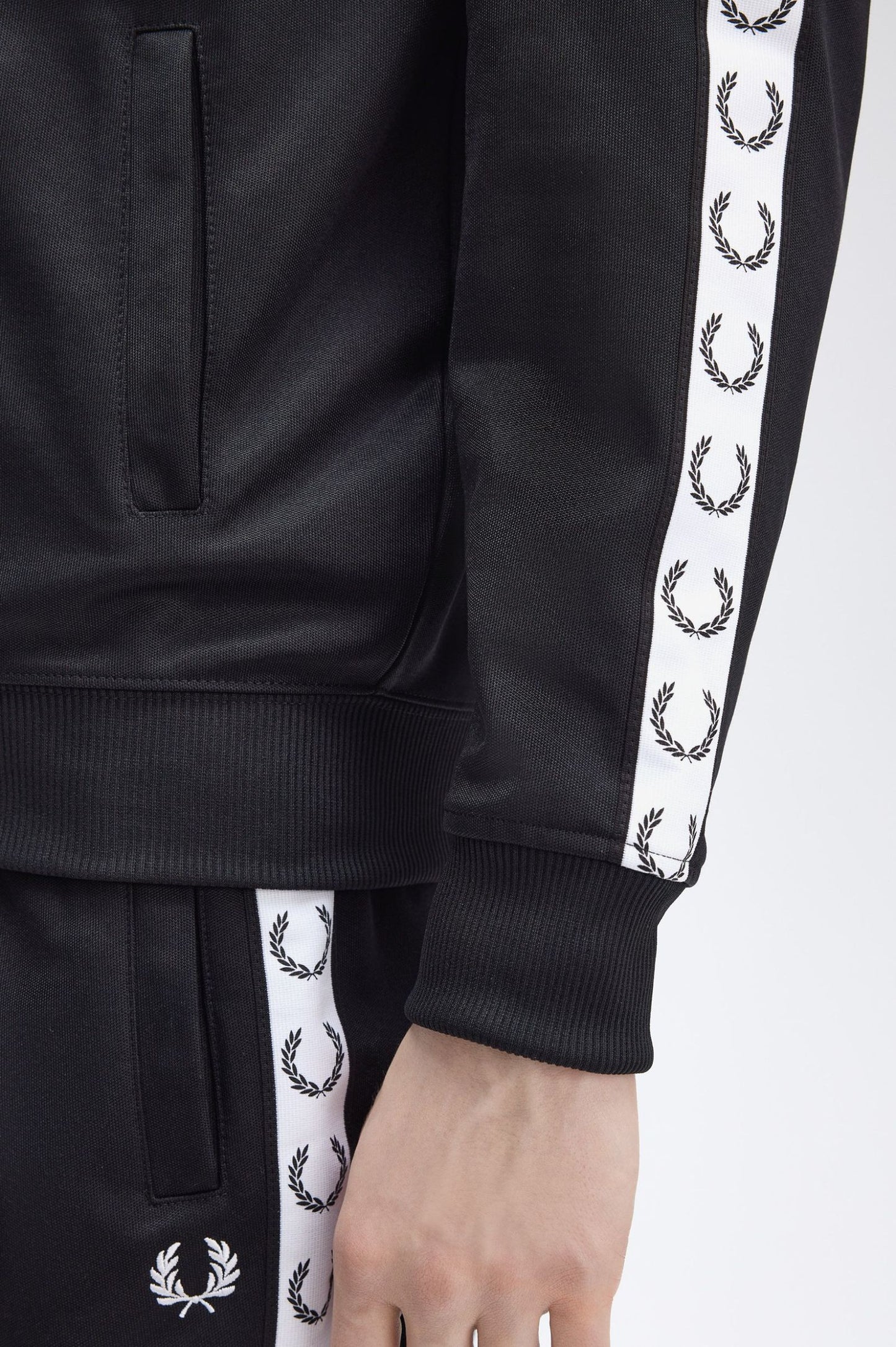 Fred Perry Taped Track Jacket J4620 // BLACK 198