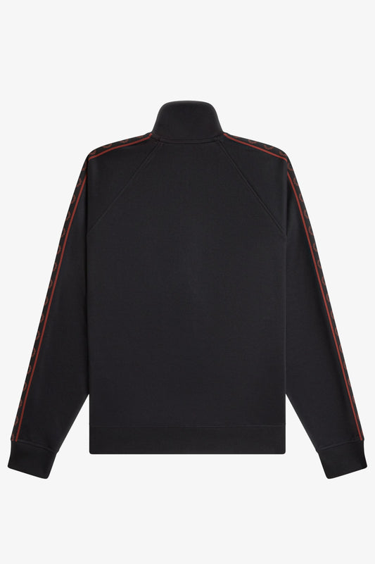 Fred Perry Contrast Tape Track Jacket // BLACK 220