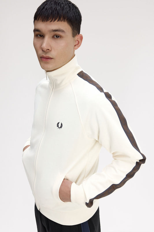 Fred Perry Contrast Tracktop J5557 // ECRU/BURNT 42A