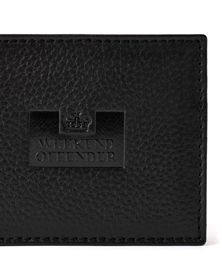 Weekend Offender Leather Billfold Wallet With Gift Box // BLACK