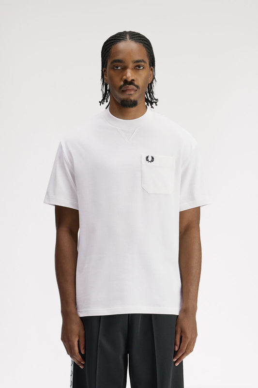 Fred Perry Pocket Detail T-shirt // WHITE 129