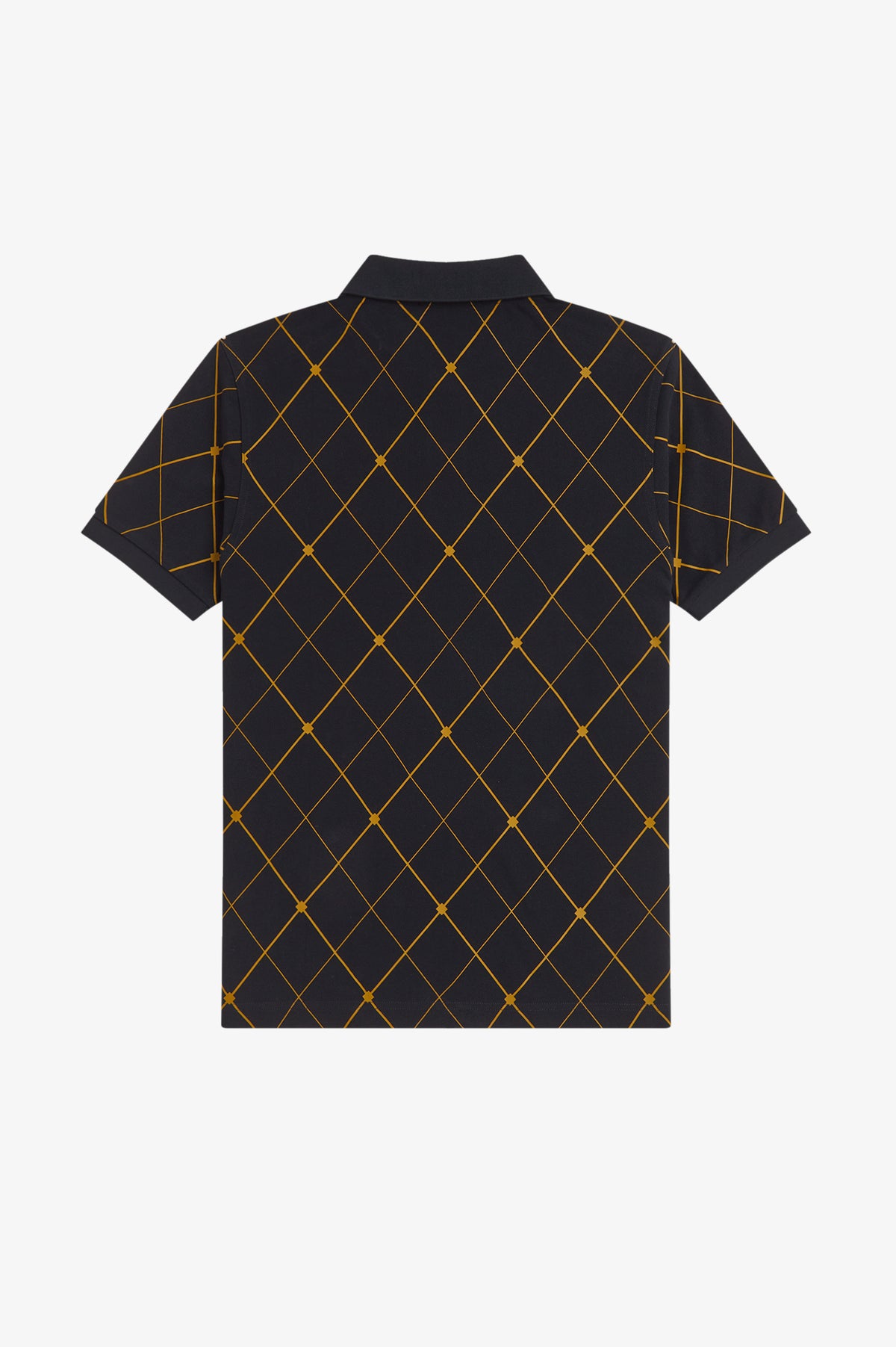 Fred Perry Argyle Print Shirt // BLACK 102