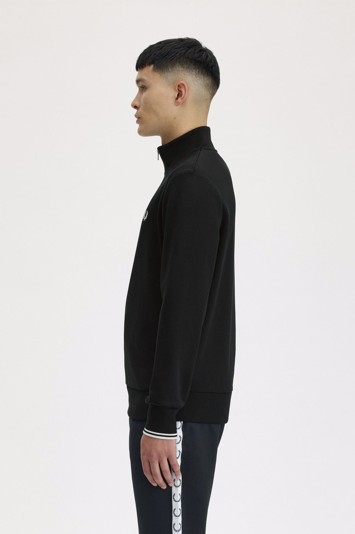 Fred Perry Half Zip Sweatshirt // BLACK 102