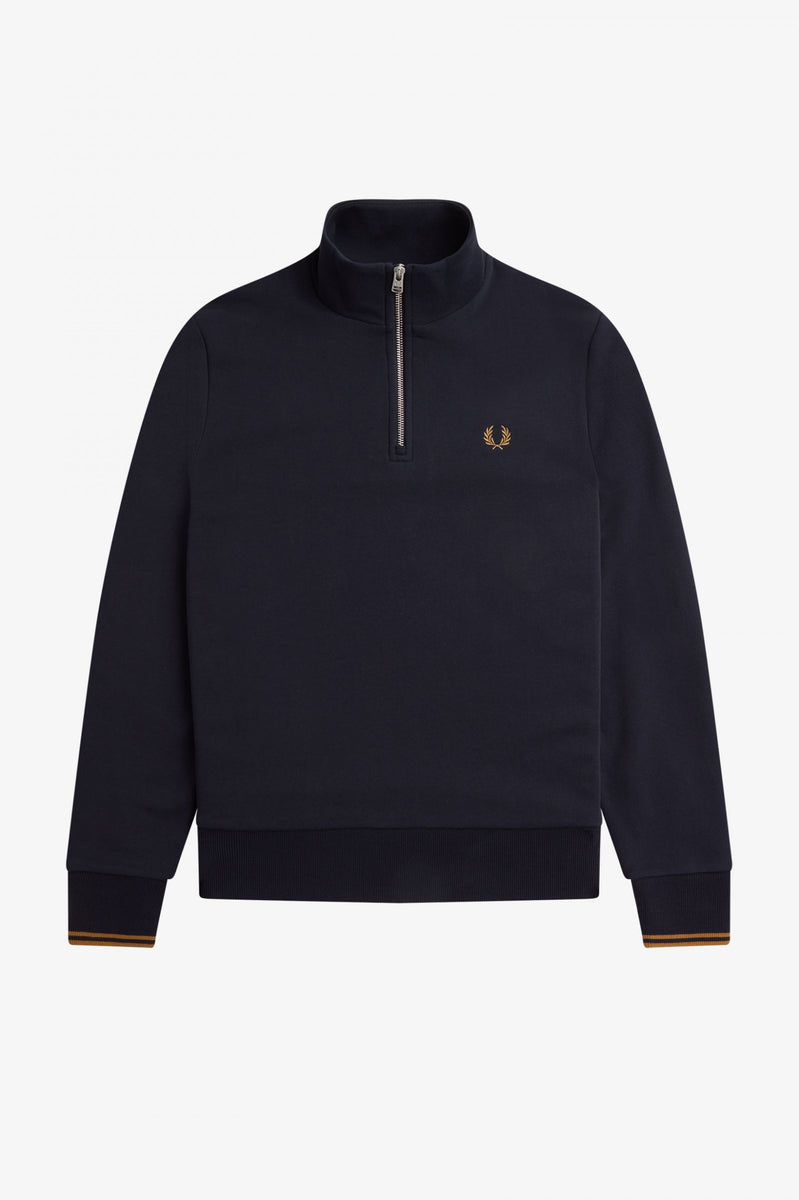 Fred Perry Half Zip Sweatshirt M3574 // NAVY R63 – Sweet & Tender