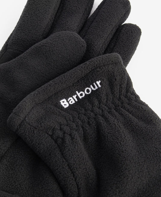 Barbour Coalford Fleece Gloves // BLACK