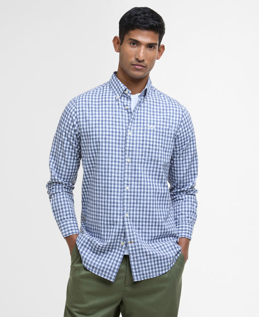 Barbour Kanehill Tailored LS shirt // NAVY NY91