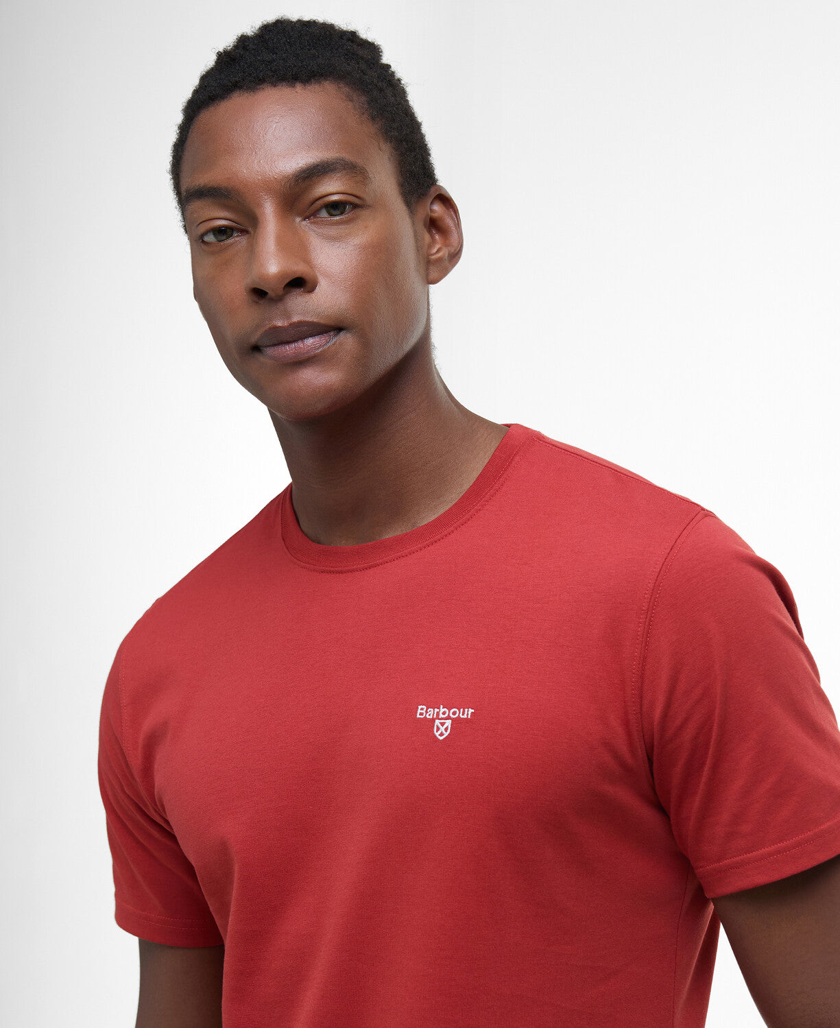 Barbour Essential Sports T-Shirt // RED SPICE RE25