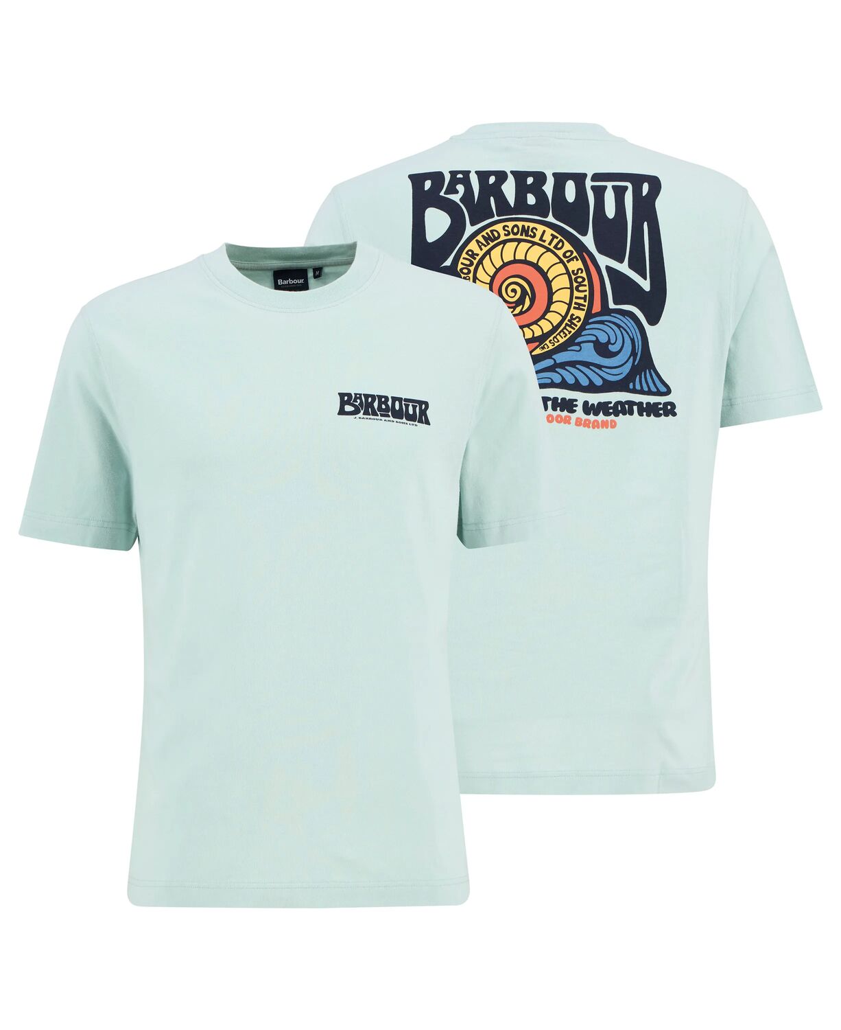 Barbour Frome Relaxed Graphic T-Shirt // MINT BLUE BU11
