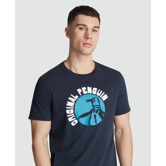 Penguin Circle Pete Logo Graphic T-Shirt OPKS5701 // DARK SAPPHIRE