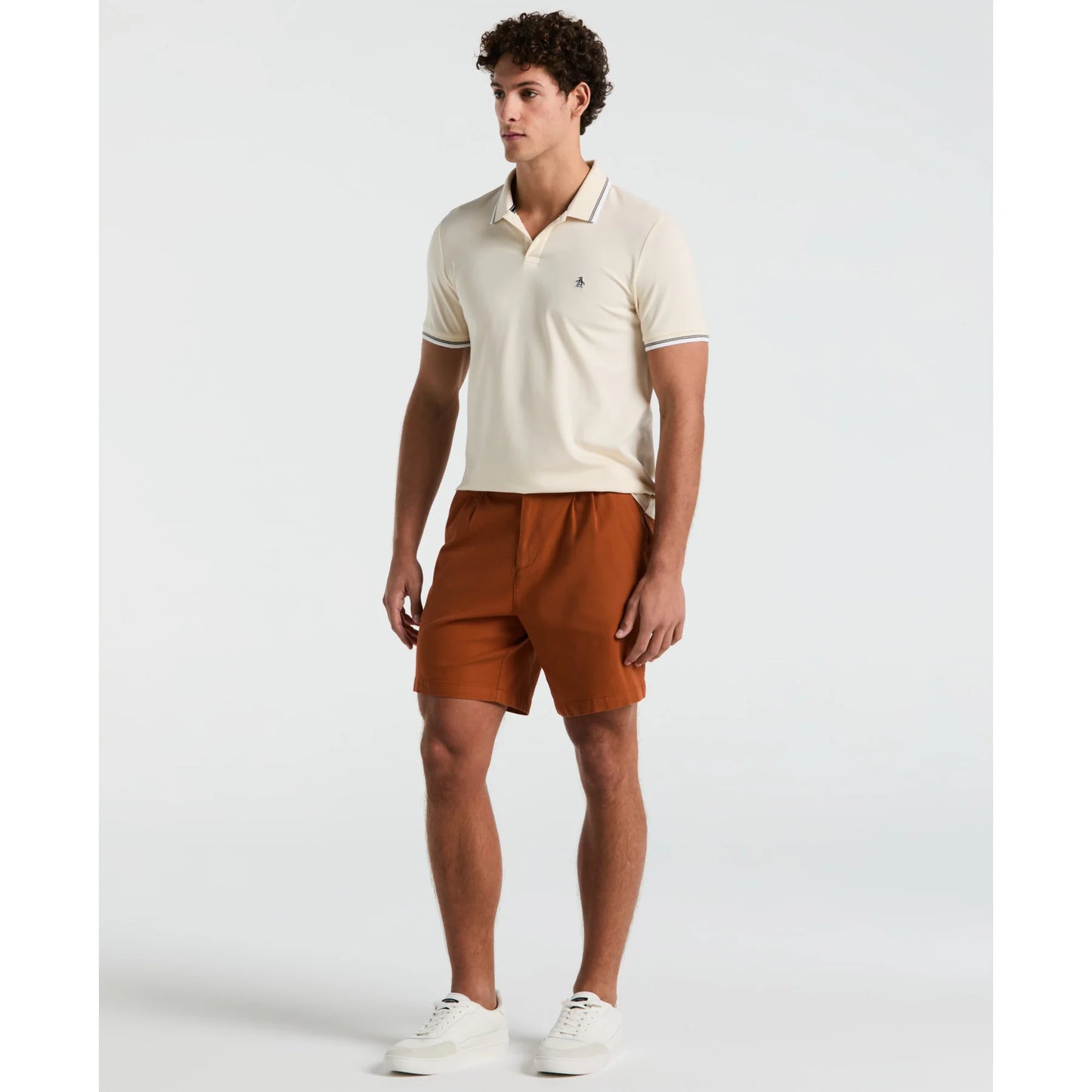 Penguin Pique Sticker Pete Tipped Polo OPKSB720 // BIRCH