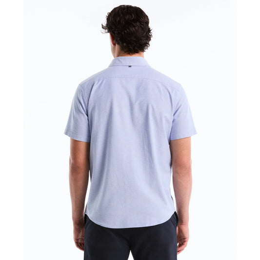 Penguin Short Sleeve Oxford Shirt OPWB0037 // AMPARO BLUE