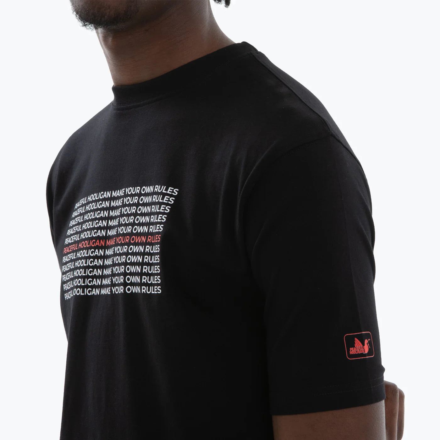 Peaceful Hooligan Rules T-Shirt // BLACK