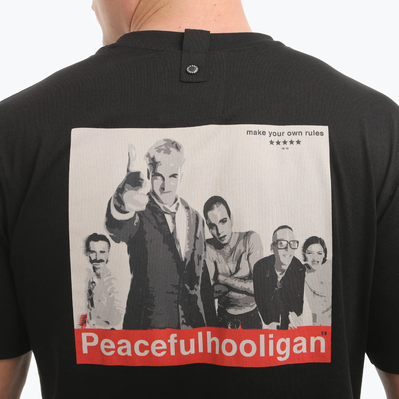 Peacful Hooligan Trainspotters T-Shirt // BLACK