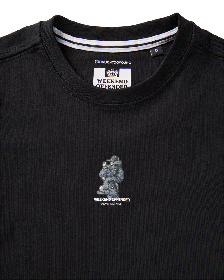 Weekend Offender KIDS Reggie Graphic T-Shirt // BLACK