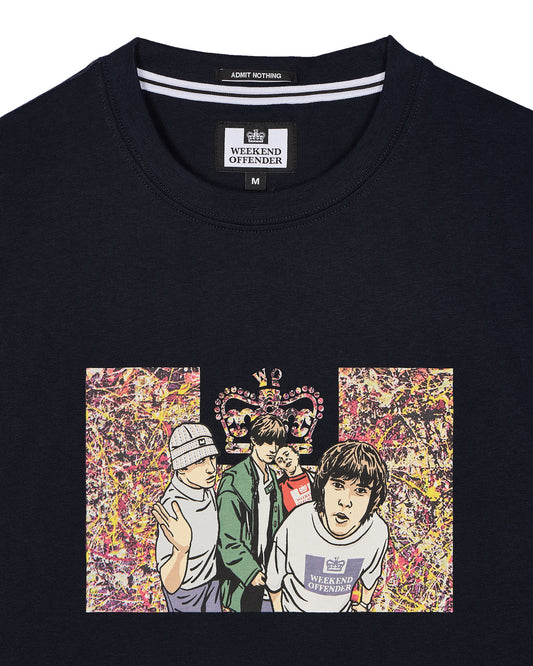 Weekend Offender Number 5 Graphic T-Shirt // NAVY