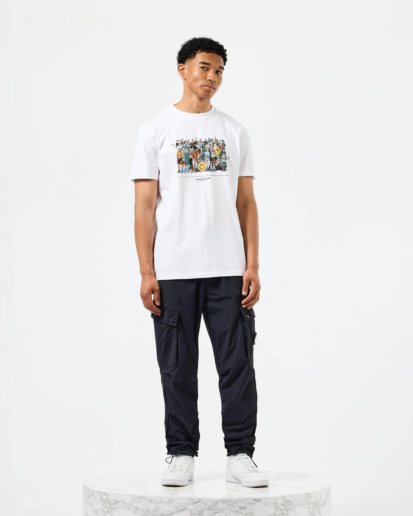 Weekend Offender Blake Graphic T-Shirt // WHITE