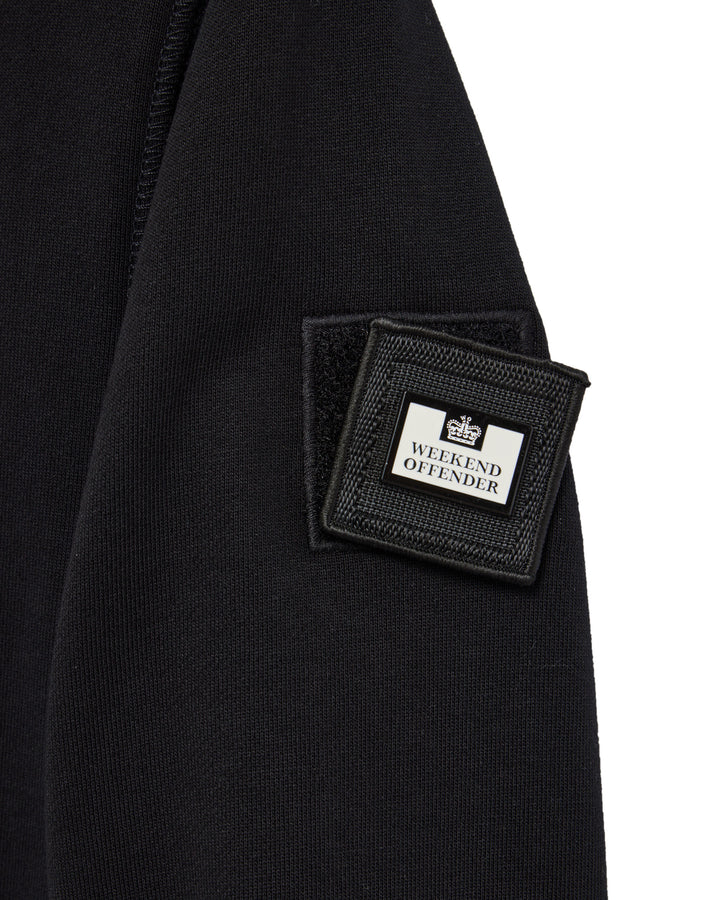 Weekend Offender Kraviz Quarter Zip Sweatshirt // BLACK