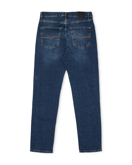Weekend Offender Tapered Fit Denim Jeans // DARK VINTAGE
