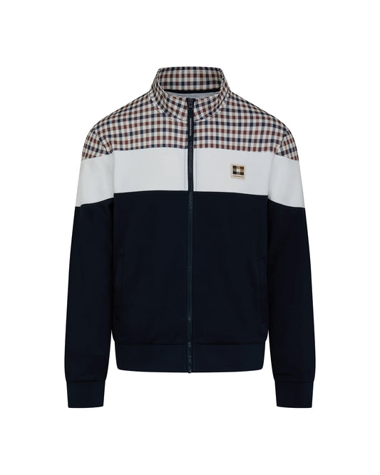 Aquascutum Active CC Shoulder Track Top // NAVY