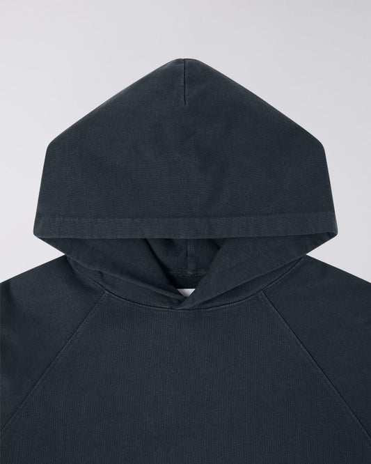Edwin Raglan Sleeve Hood // BLACK