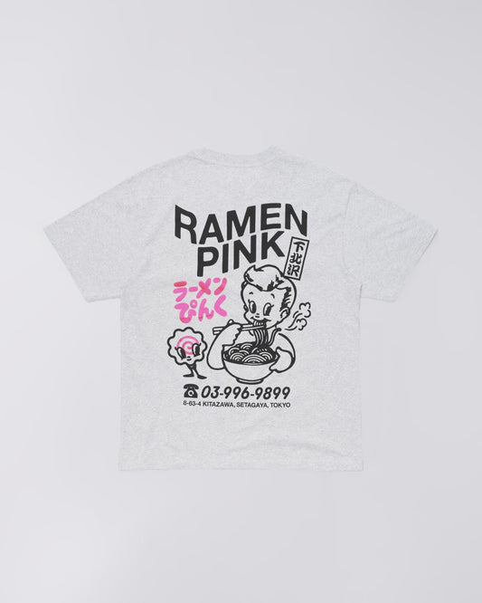 Edwin Ramen Pink T-Shirt // GREY MARL