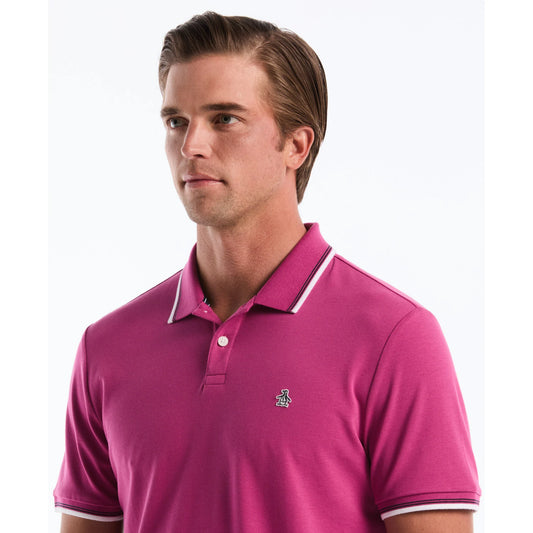 Penguin Tipped Pique Polo OPKSB720 // MAGENTA