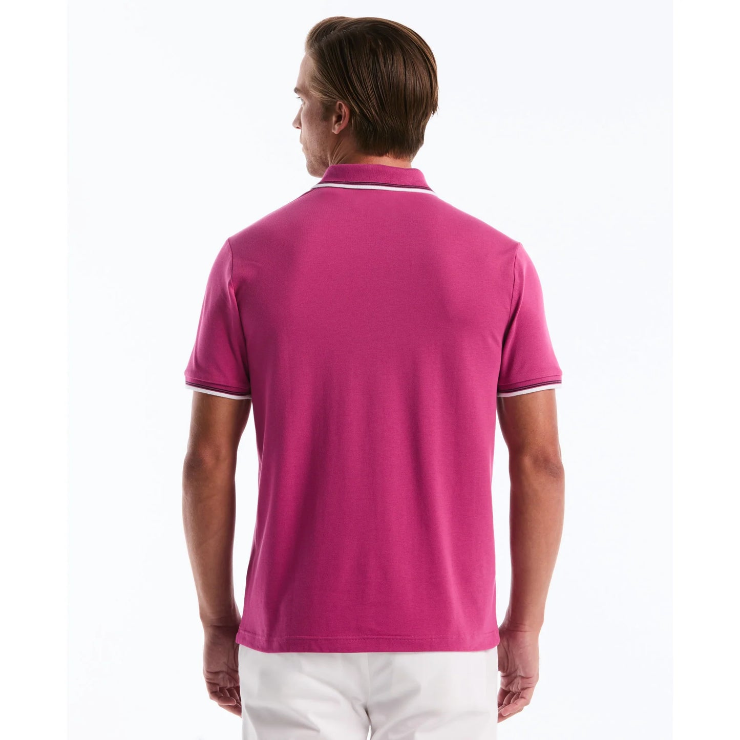 Penguin Tipped Pique Polo OPKSB720 // MAGENTA