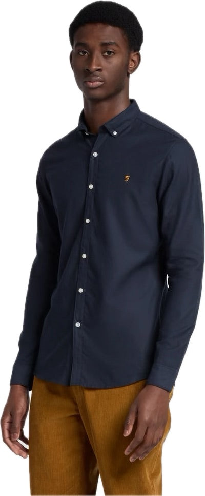 Farah Fraser Plain Shirt // NAVY