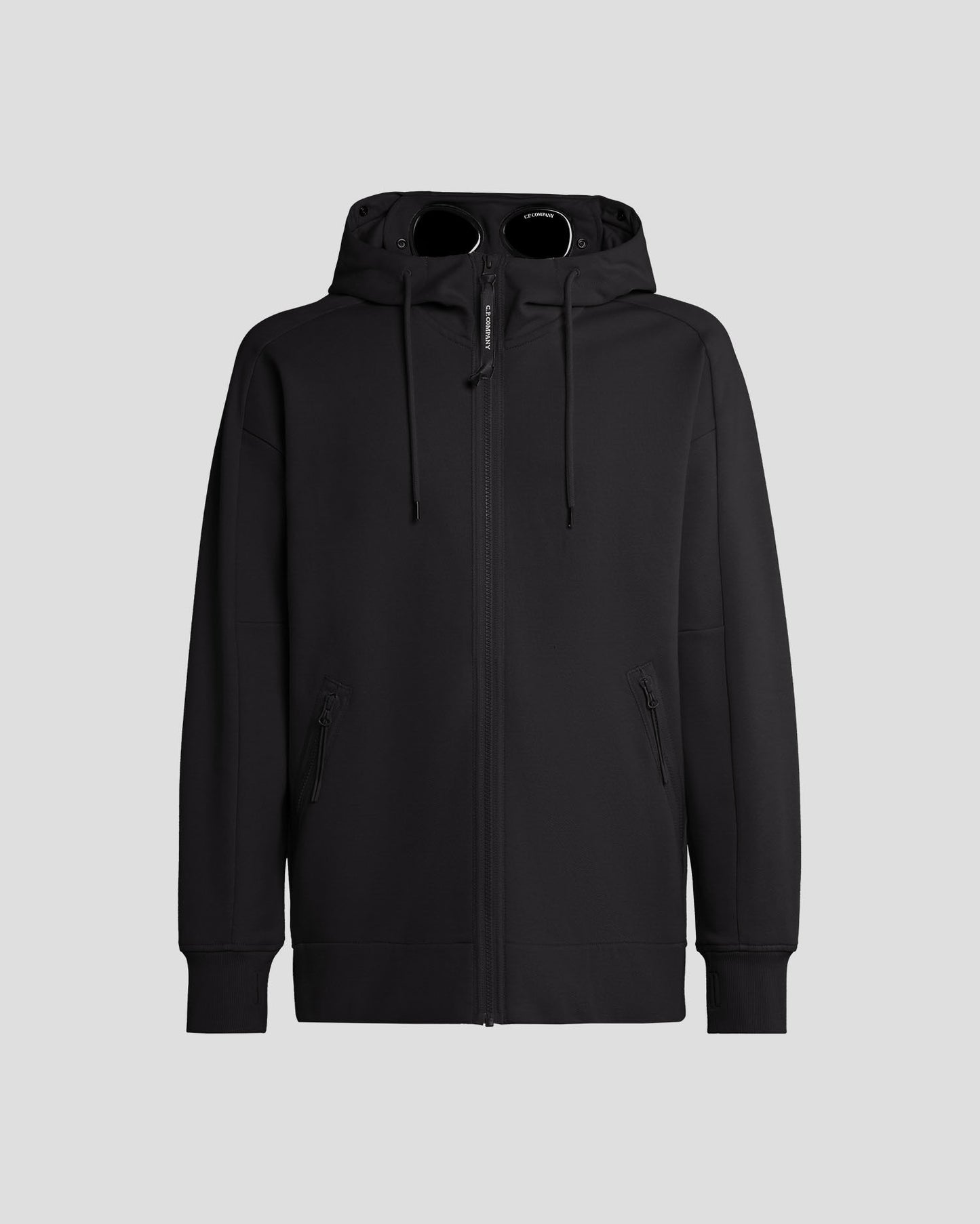 C.P. Company Goggle Zip Hood // BLACK 999