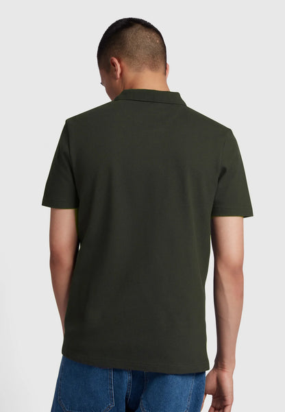 Farah Forster Textured Polo // EVERGREEN