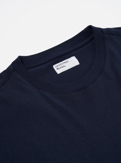 Universal Works Print Pocket Tee 32635 // NAVY