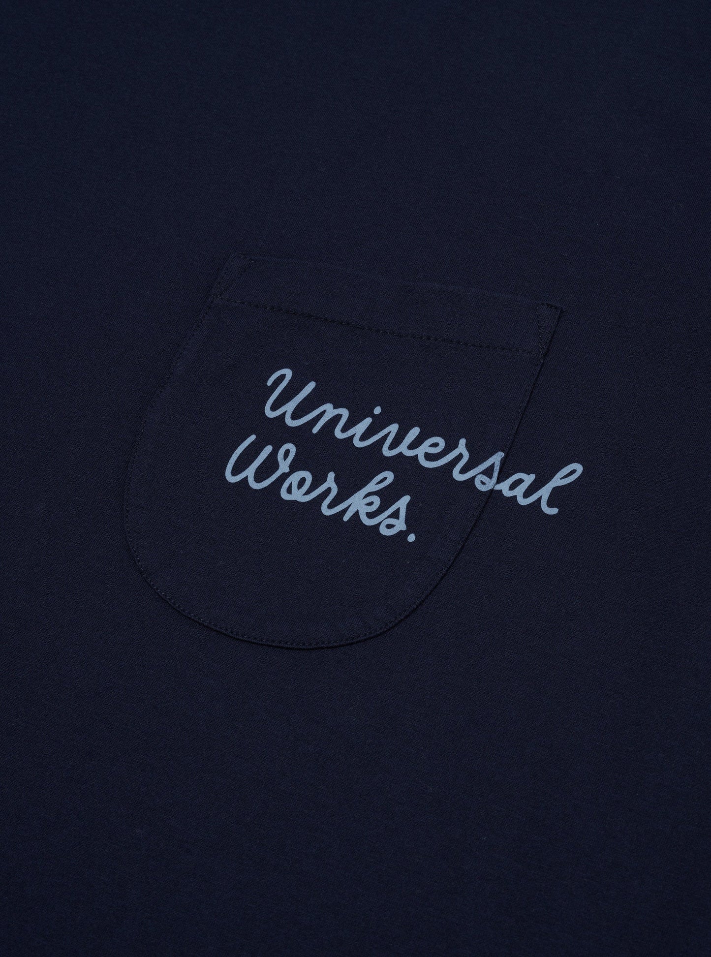 Universal Works Print Pocket Tee 32635 // NAVY