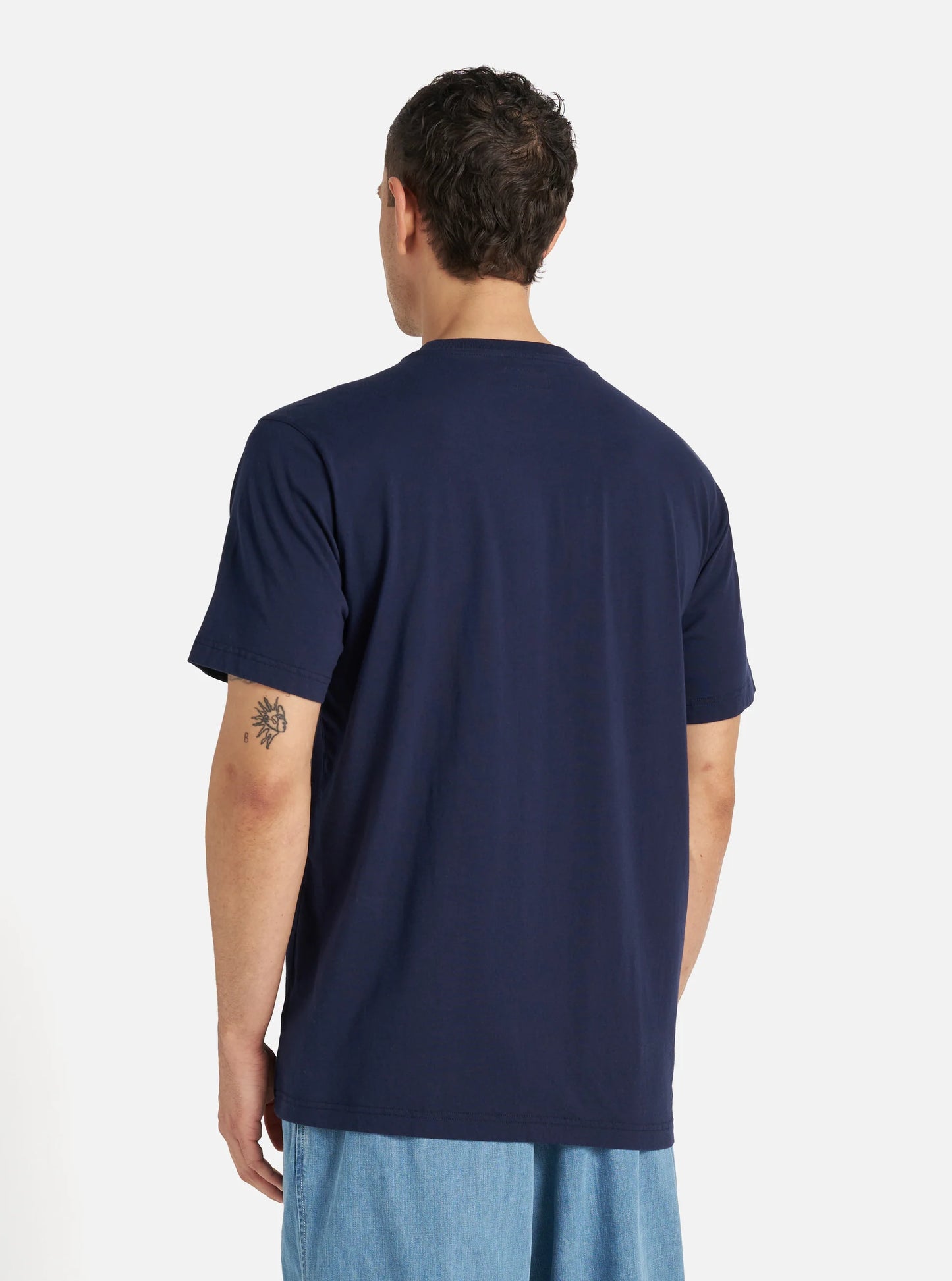 Universal Works Print Pocket Tee 32635 // NAVY