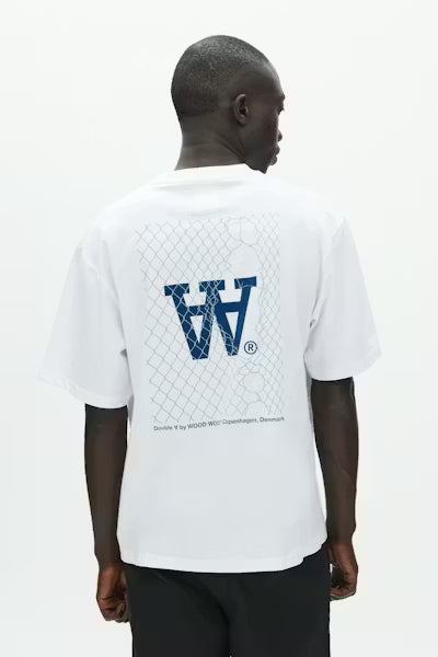 Wood Wood Liam Fence T-Shirt // WHITE