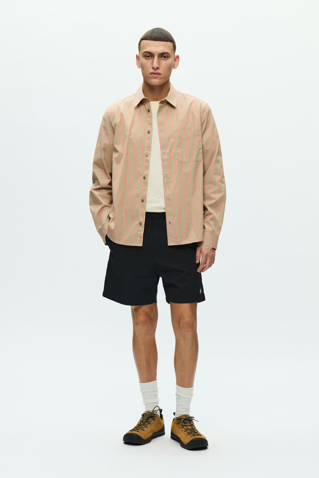 Wood Wood Adrian Shirt // POINCIANA STRIPE