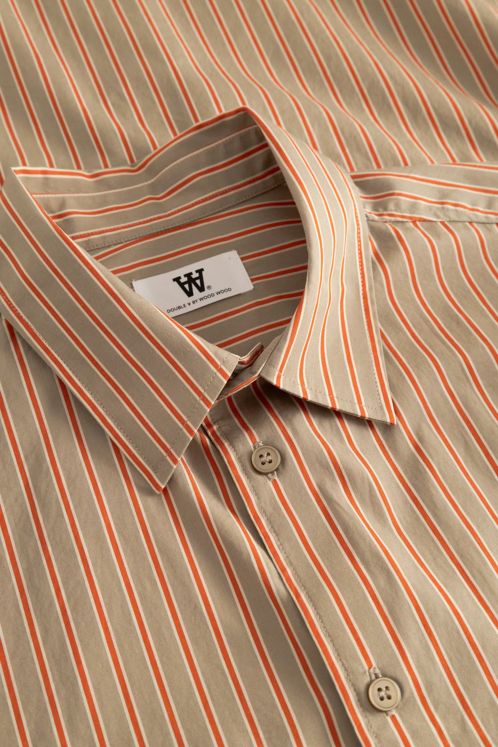 Wood Wood Adrian Shirt // POINCIANA STRIPE