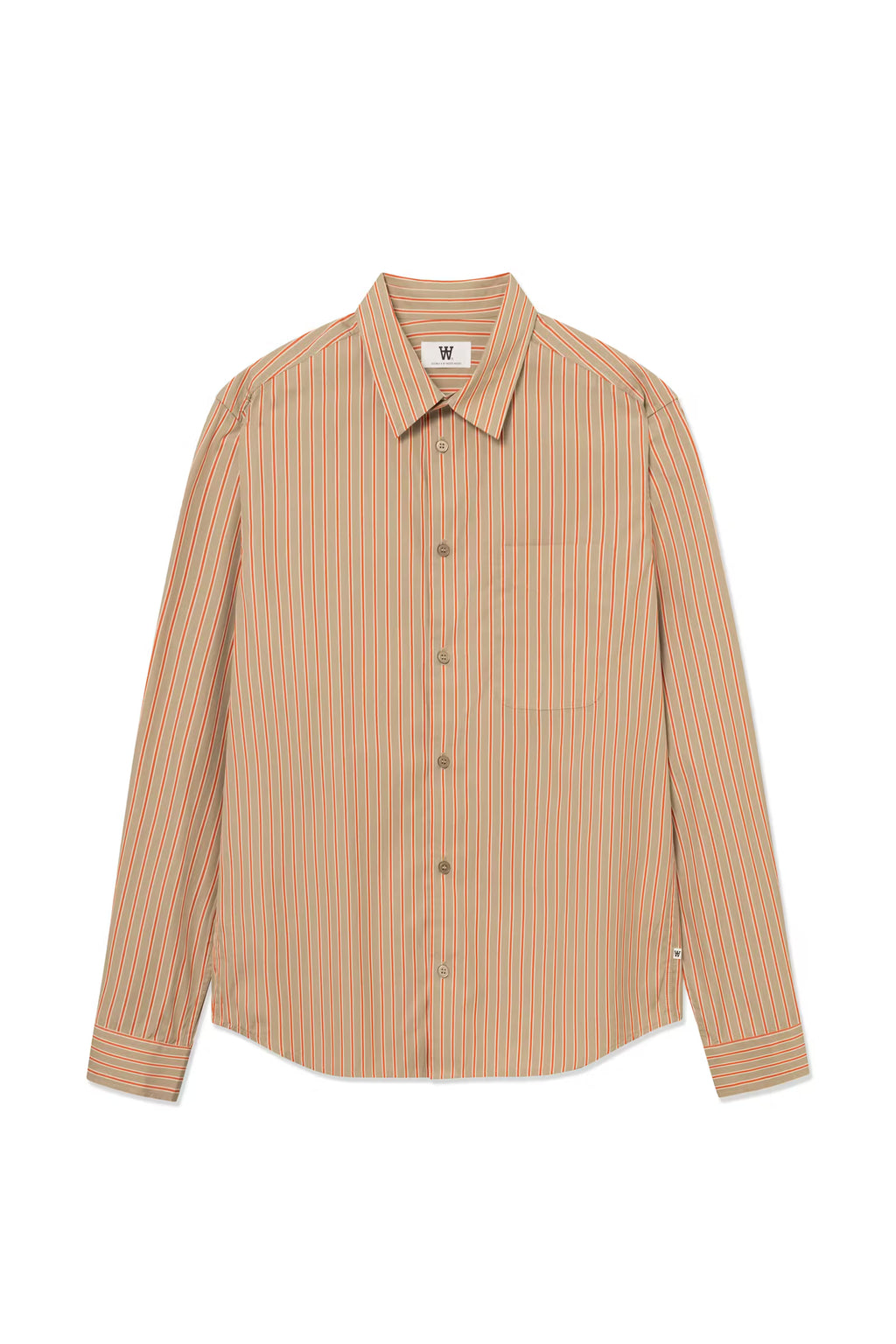 Wood Wood Adrian Shirt // POINCIANA STRIPE