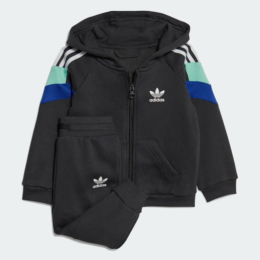 adidas FZ Hoodie Set Kids IC3002 // CARBON