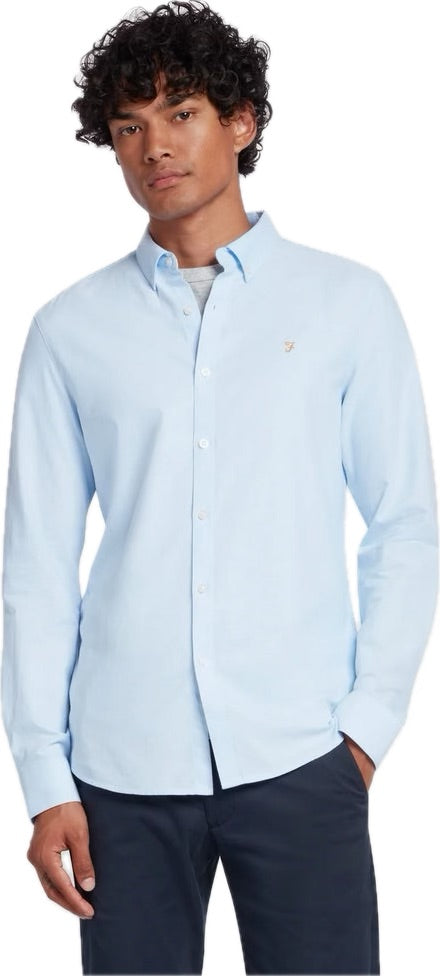 Farah Brewer Shirt // SKY BLUE