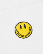 Weekend Offender Smiley Sports Socks // WHITE