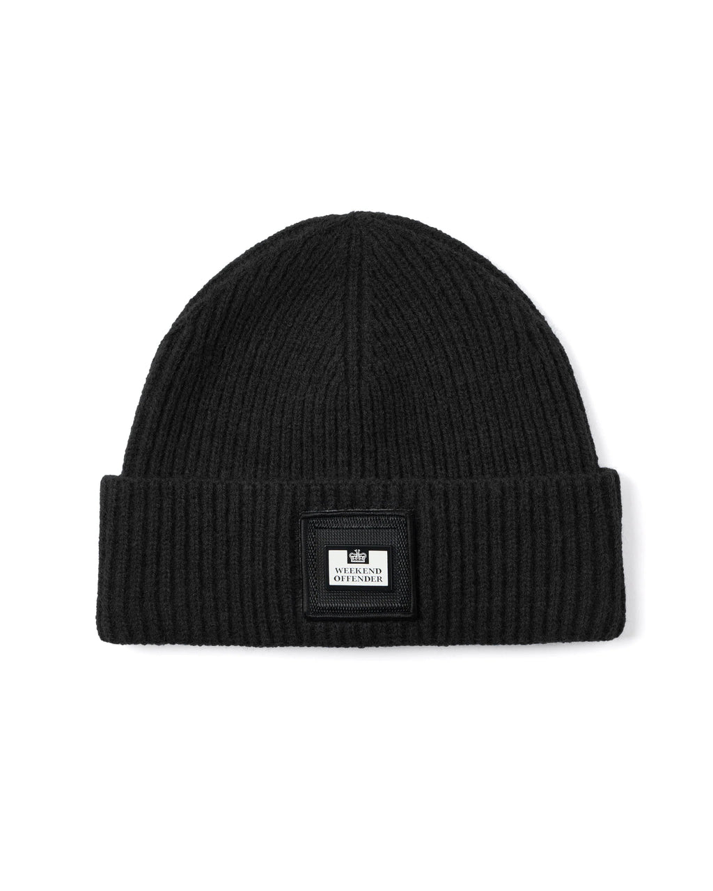 Weekend Offender Palmyra Rib Beanie // BLACK