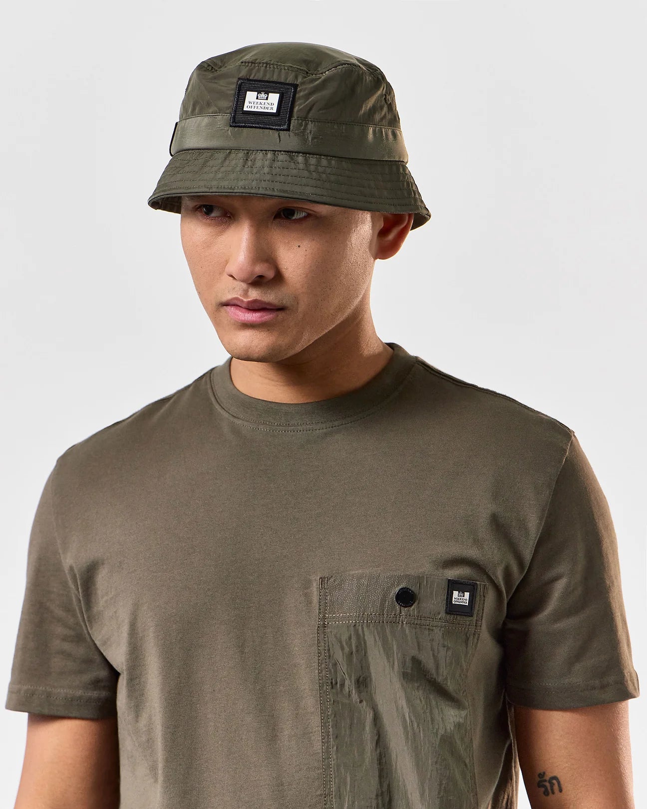 Weekend Offender Long Beach Bucket Hat // CASTLE GREEN