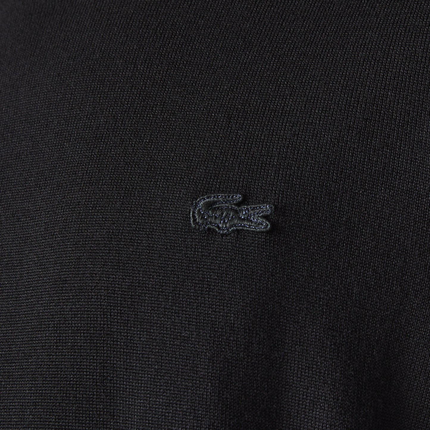 Lacoste Thin Knit Sweatshirt AH196900031 // BLACK