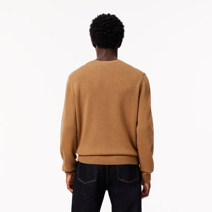 Lacoste Carded Wool Sweater AH2916 // BROWN SIX