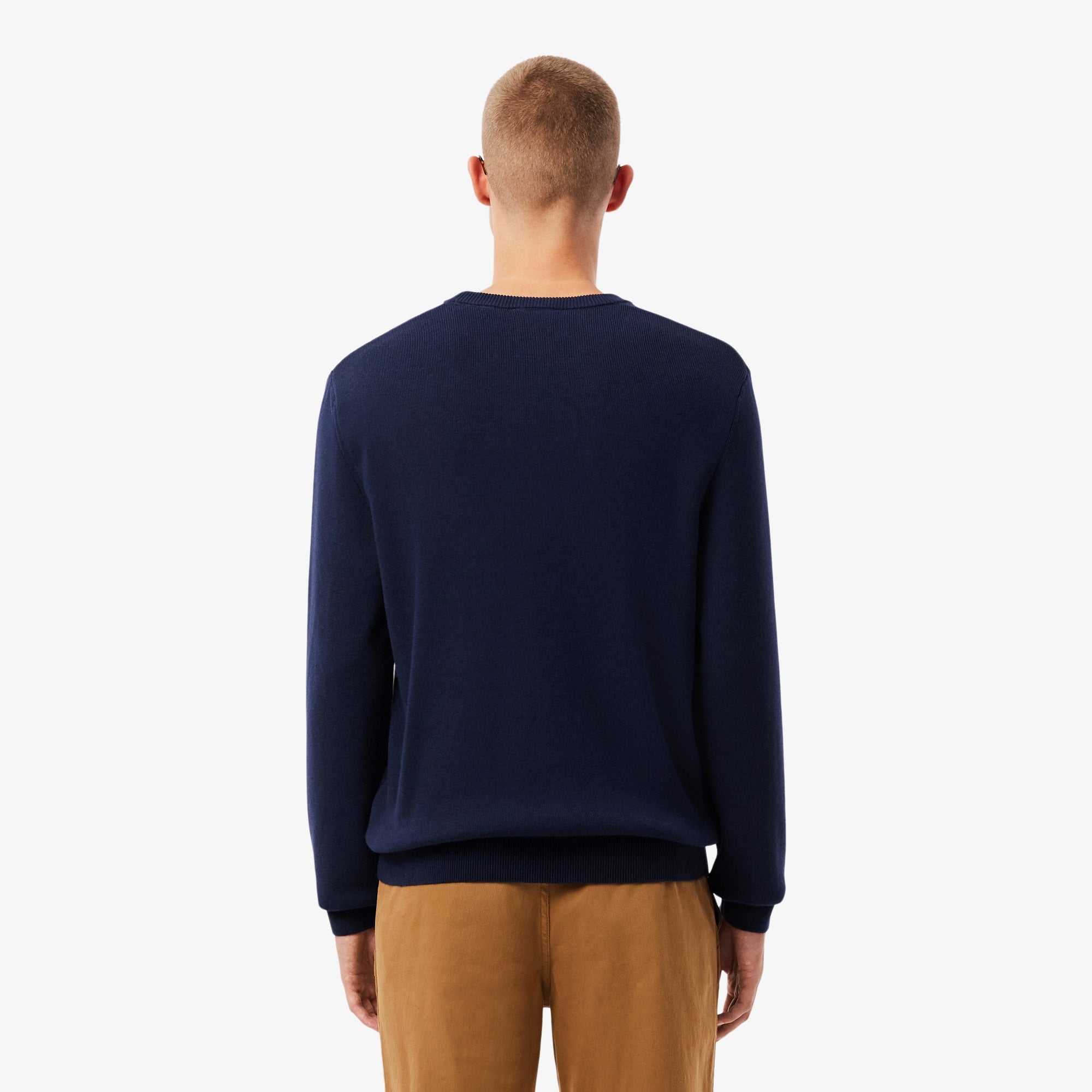 Lacoste French Made Striped Sweatshirt AH5944 // NAVY 9IL