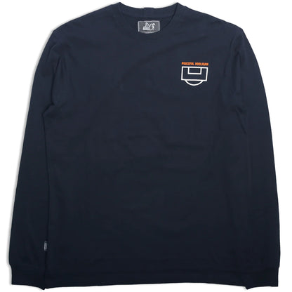 Peaceful Hooligan Uneven Playing Field LS Tee // NAVY